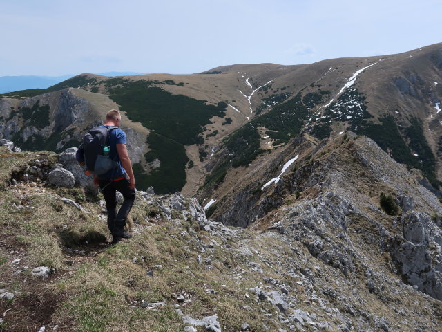 Mario zwischen Gro&szlig;em Wildkamm und Gingatzwiese
