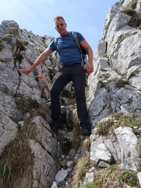 Mario zwischen Gro&szlig;em Wildkamm und Gingatzwiese