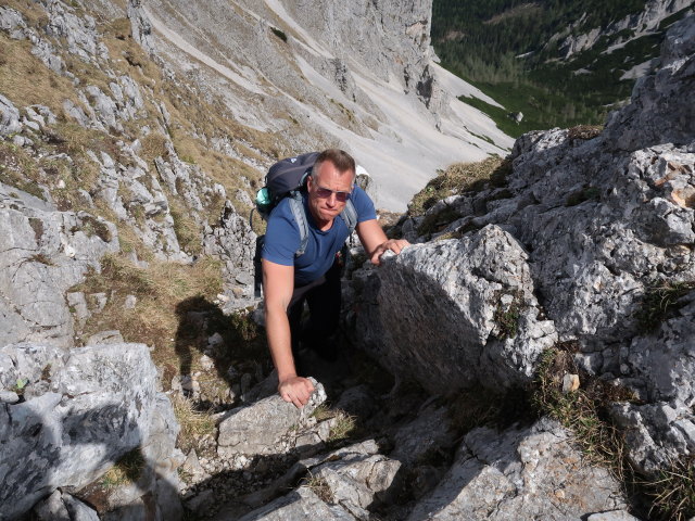 Mario zwischen Gro&szlig;em Wildkamm und Gingatzwiese