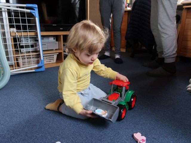 Nils, Mama und Papa im Haus meiner Eltern