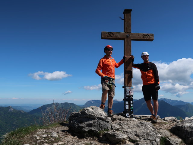 Ich und Frank am Sparber, 1.502 m