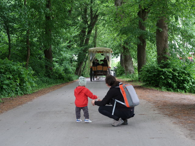 Nils und Sabine im Oplevelsescenter Nyvang in Holb&aelig;k (17. Mai)