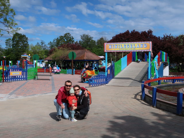 Ich, Nils und Sabine im Sommerland Sj&aelig;lland in N&oslash;rre Asmindrup (18. Mai)
