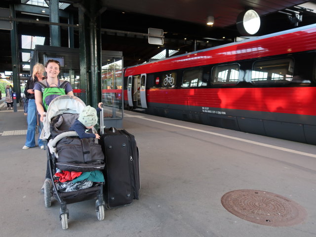 Sabine und Nils in der Fredericia Station, 11 m (19. Mai)