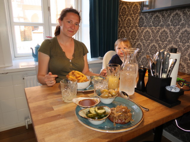 Sabine und Nils im Jacobsen Spisehus in Vejle (20. Mai)