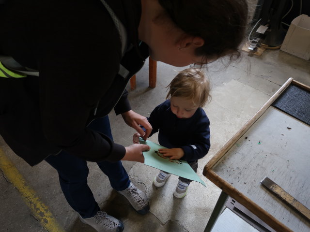 Sabine und Nils in der Bruunshaab Gamle Papfabrik in Viborg (22. Mai)