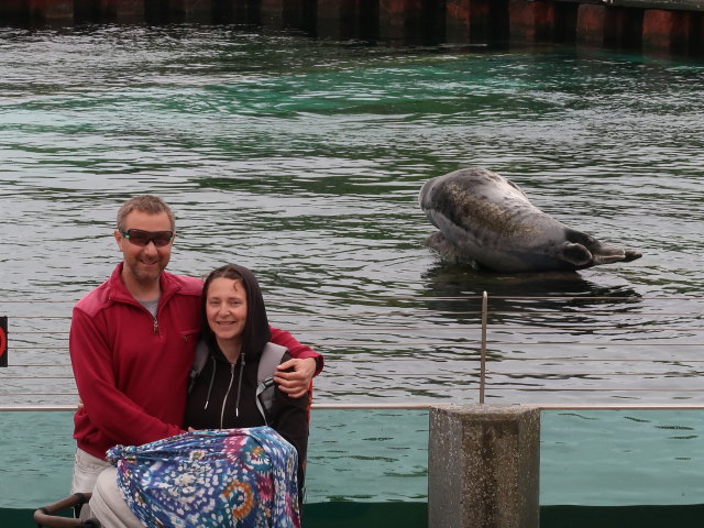 Ich und Sabine im Nords&oslash;en Oceanarium in Hirtshals (25. Mai)