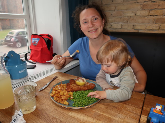Sabine und Nils im Jacobsen Spisehus in Vejle (25. Mai)