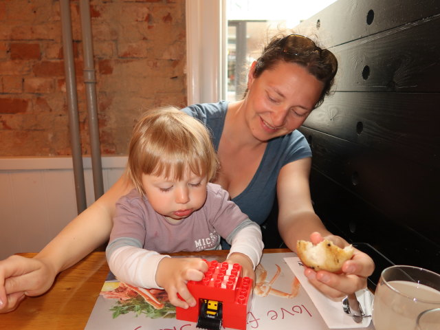 Nils und Sabine im Skagen Fiskerestaurant in Kolding (27. Mai)