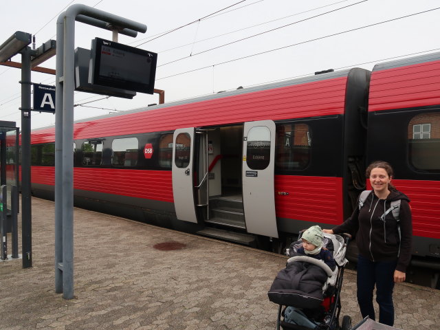 Nils und Sabine in der Bramming Station, 12 m (28. Mai)