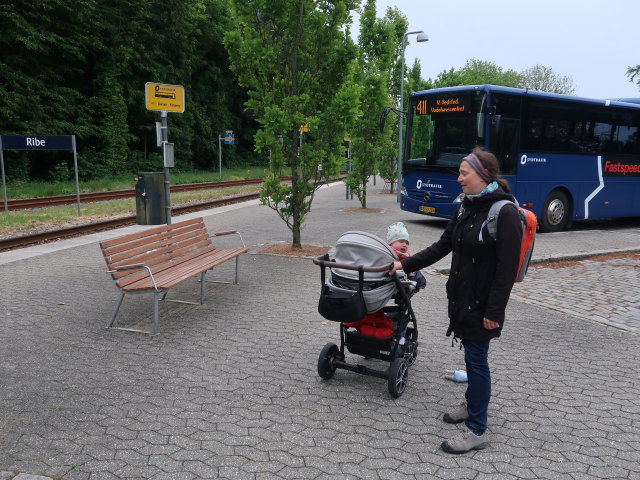 Nils und Sabine in der Ribe Station (28. Mai)
