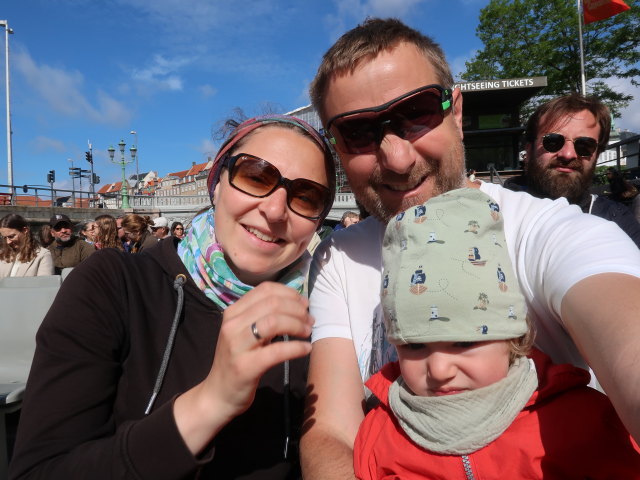 Sabine, ich und Nils am Ved Stranden in K&oslash;benhavn (30. Mai)
