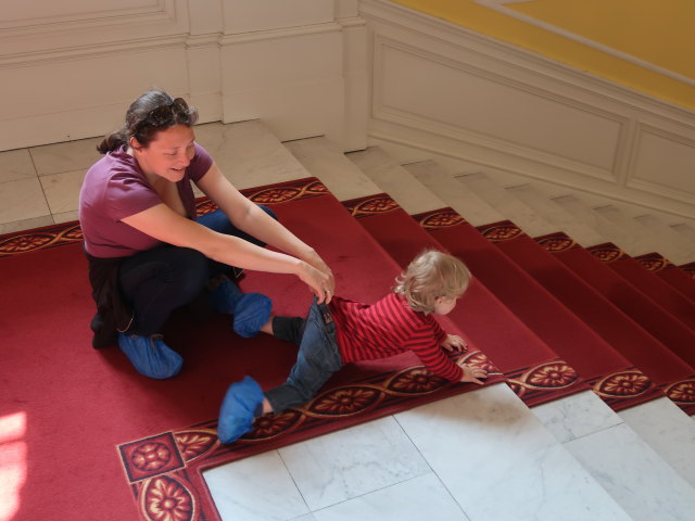 Sabine und Nils im Christiansborg Slot in K&oslash;benhavn (31. Mai)