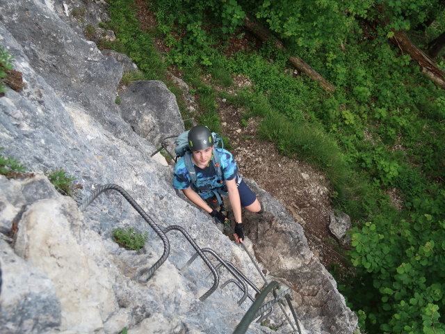 Poppenberg-Klettersteig: Tim (7. Juni)