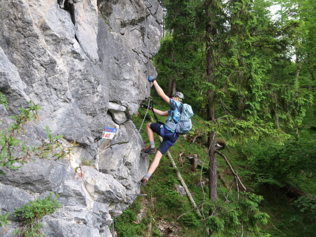 Poppenberg-Klettersteig: Tim (7. Juni)
