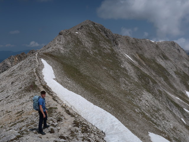 Tim zwischen Kaminspitz und Schrocken (9. Juni)