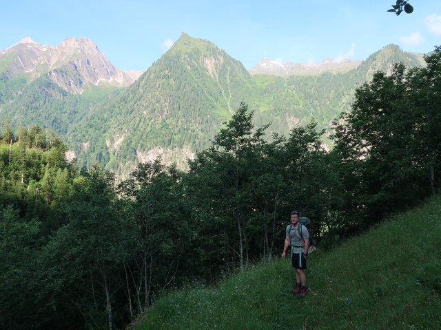 Christian zwischen Krapfgrund und Harleitenalm (21. Juni)