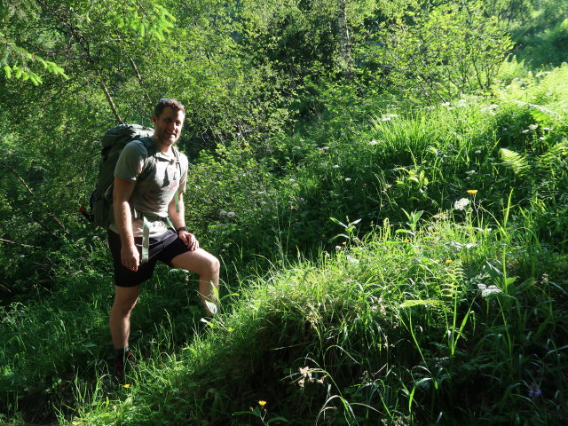 Christian zwischen Krapfgrund und Harleitenalm (21. Juni)