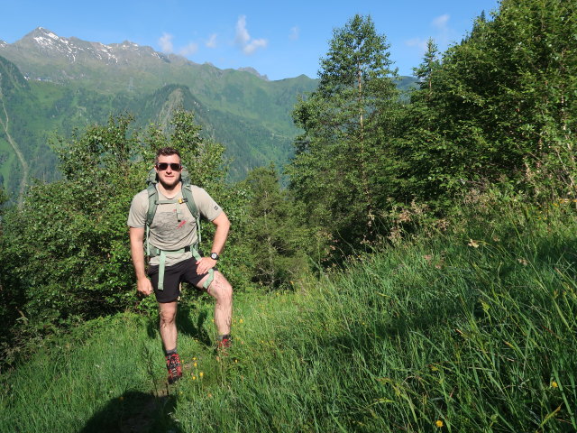 Christian zwischen Krapfgrund und Harleitenalm (21. Juni)