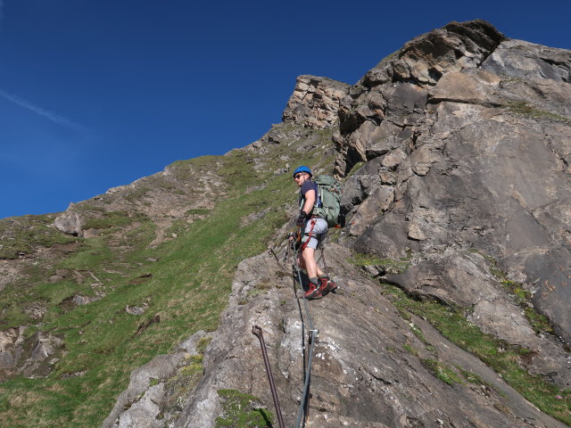 Christian am Gleiwitzer H&ouml;henweg zwischen Unterer J&auml;gerscharte und Oberer J&auml;gerscharte (22. Juni)