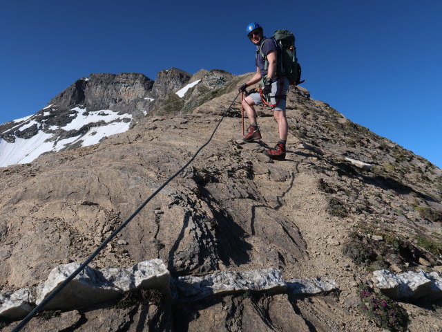 Christian am Gleiwitzer H&ouml;henweg zwischen Oberer J&auml;gerscharte und Kempsenkopf (22. Juni)