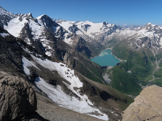 Stausee Mooserboden vom Hirzbacht&ouml;rl aus (22. Juni)
