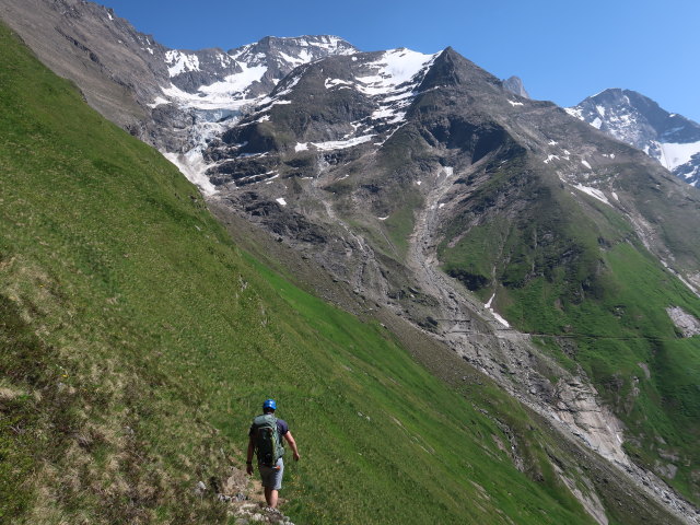 Christian am Gleiwitzer H&ouml;henweg zwischen Karlbach und Kalter Pein (22. Juni)