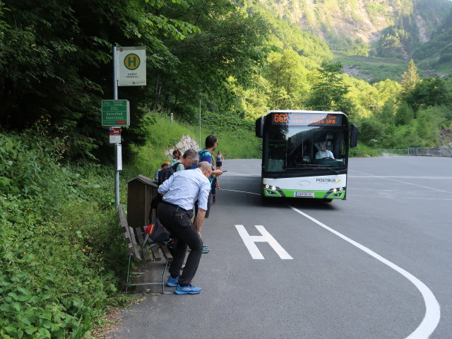 Haltestelle Kaprun Kesselfall, 1.034 m (22. Juni)