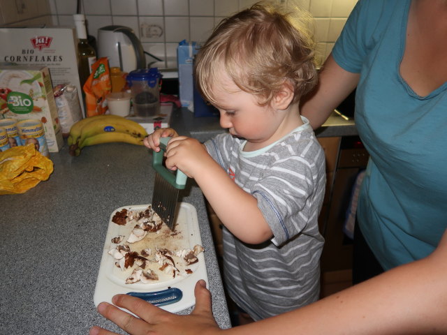 Nils und Sabine in unserer Wohnung