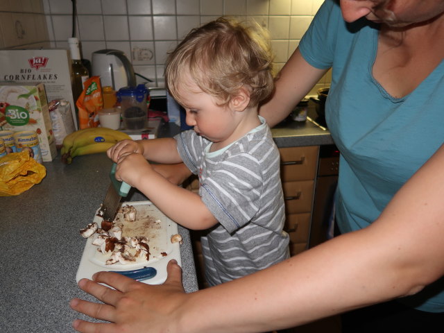 Nils und Sabine in unserer Wohnung