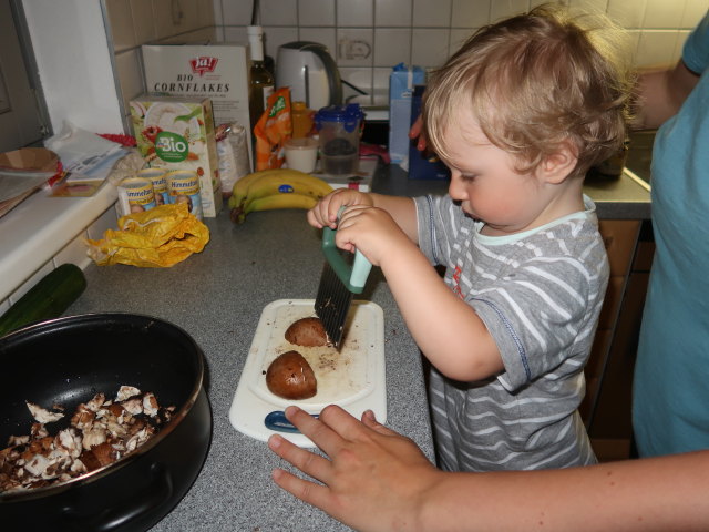 Nils und Sabine in unserer Wohnung