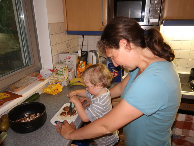 Nils und Sabine in unserer Wohnung