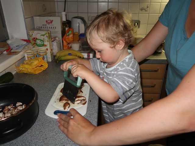 Nils und Sabine in unserer Wohnung