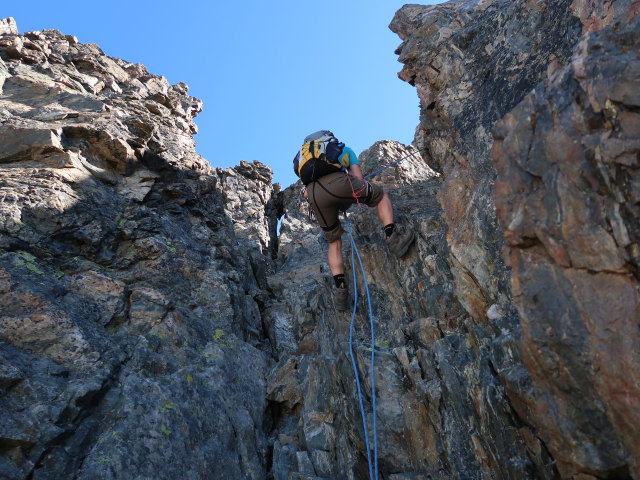 Aaron am Verpeilspitze-Normalweg (29. Juni)