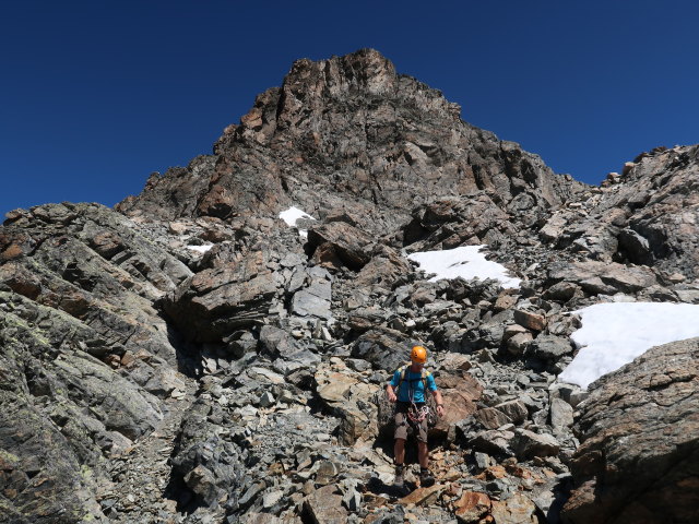 Aaron am Verpeilspitze-Normalweg (29. Juni)