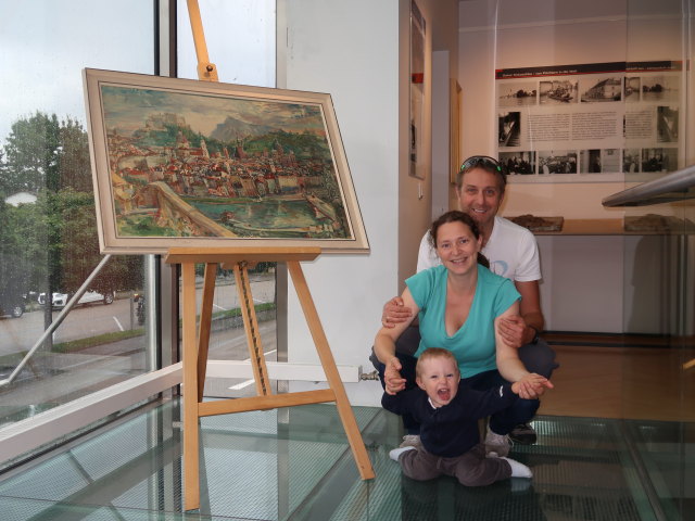 Nils, Sabine und ich in der Dauerausstellung
