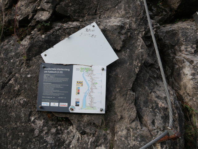 Klostertaler Klettersteig: Einstieg