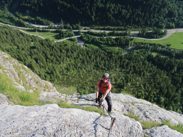 Klostertaler Klettersteig: Carmen im Abschnitt 2 'Bella Vista'