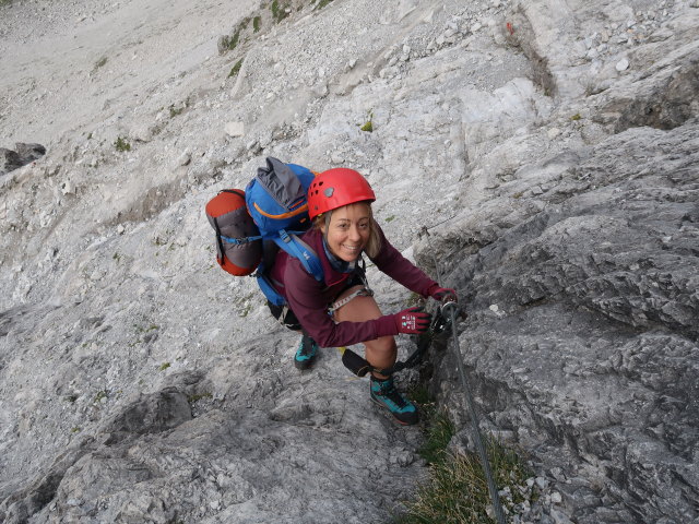 Arlberger Klettersteig: Angela im Osteinstieg (19. Juli)
