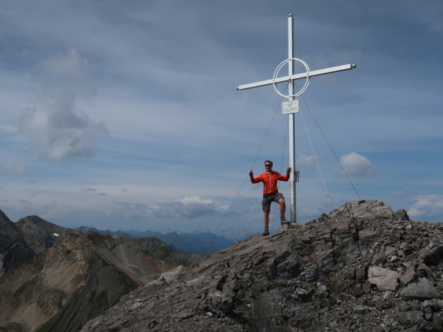 Ich auf der Fanggekarspitze, 2.640 m (20. Juli)