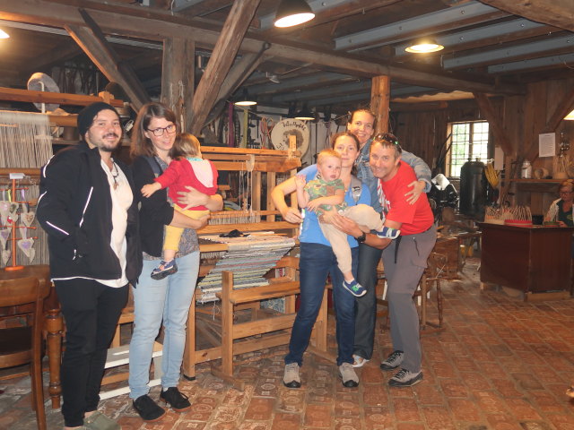 Manuel, Hannelore, Ella, Nils, Sabine, Ursa und ich im lebendigen Museum