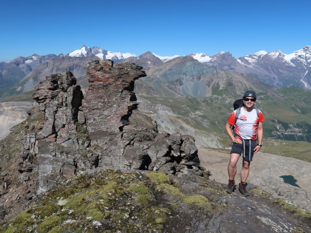 Ronald am Klagenfurter Jubil&auml;umsweg zwischen Wei&szlig;enbachscharte und Hinterem Modereck (8. Aug.)