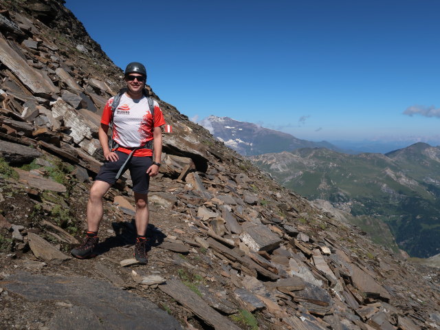 Ronald am Klagenfurter Jubil&auml;umsweg zwischen Hinterem Modereck und Herbertturm (8. Aug.)