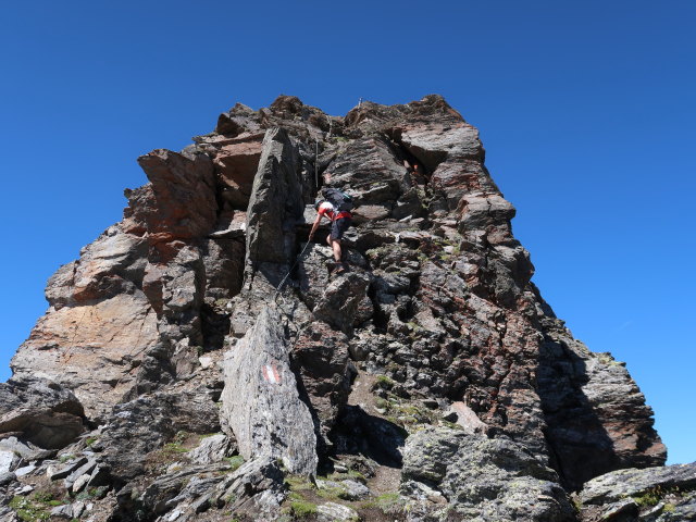 Ronald am Klagenfurter Jubil&auml;umsweg zwischen Noespitze und Krumlkeeskopf (8. Aug.)