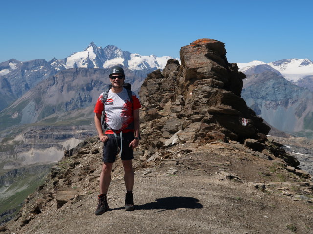 Ronald am Klagenfurter Jubil&auml;umsweg zwischen Noespitze und Krumlkeeskopf (8. Aug.)