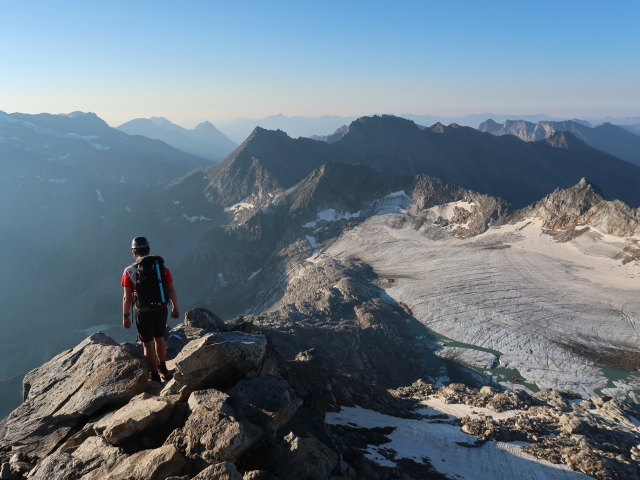 Ronald zwischen Hohem Sonnblick und Rojacherh&uuml;tte (9. Aug.)