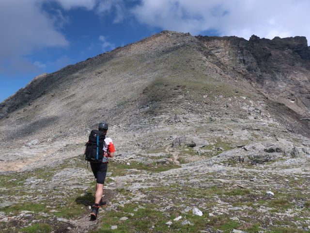 Ronald in der Fraganter Scharte, 2.754 m (9. Aug.)