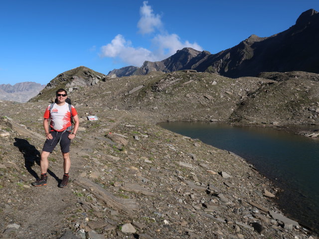 Ronald am Duisburg-Hannover-Weg zwischen Duisburger H&uuml;tte und Feldseescharte (10. Aug.)