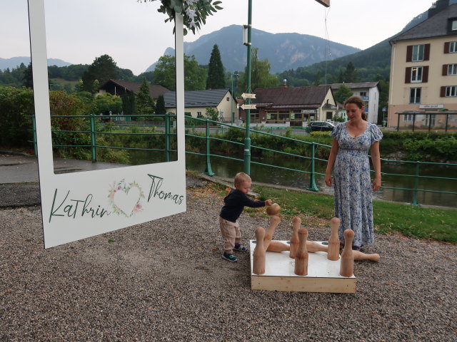 Nils und Sabine beim Musikpavillon Payerbach