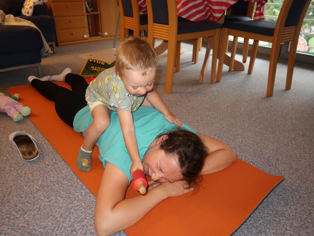 Nils und Sabine in unserer Wohnung